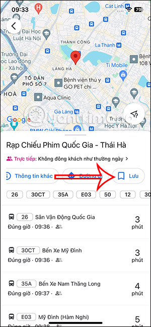 Lưu địa điểm Google Maps