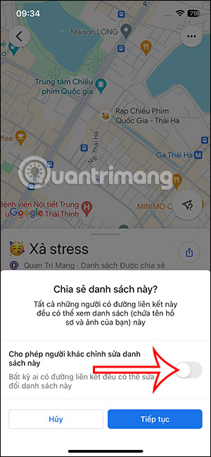 Ai cũng có thể chỉnh sửa danh sách
