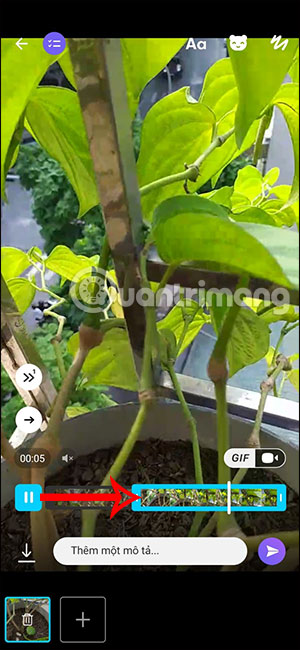 Chỉnh thời gian video trên Viber