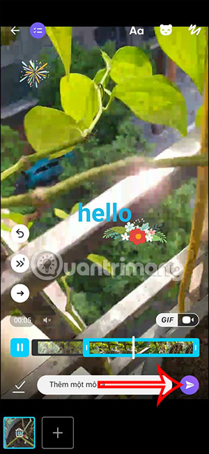Gửi ảnh GIF trên Viber