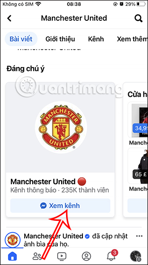 Kênh Messenger trên Facebook 