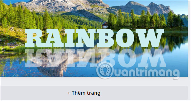 Hiệu ứng phản chiếu văn bản trong Canva