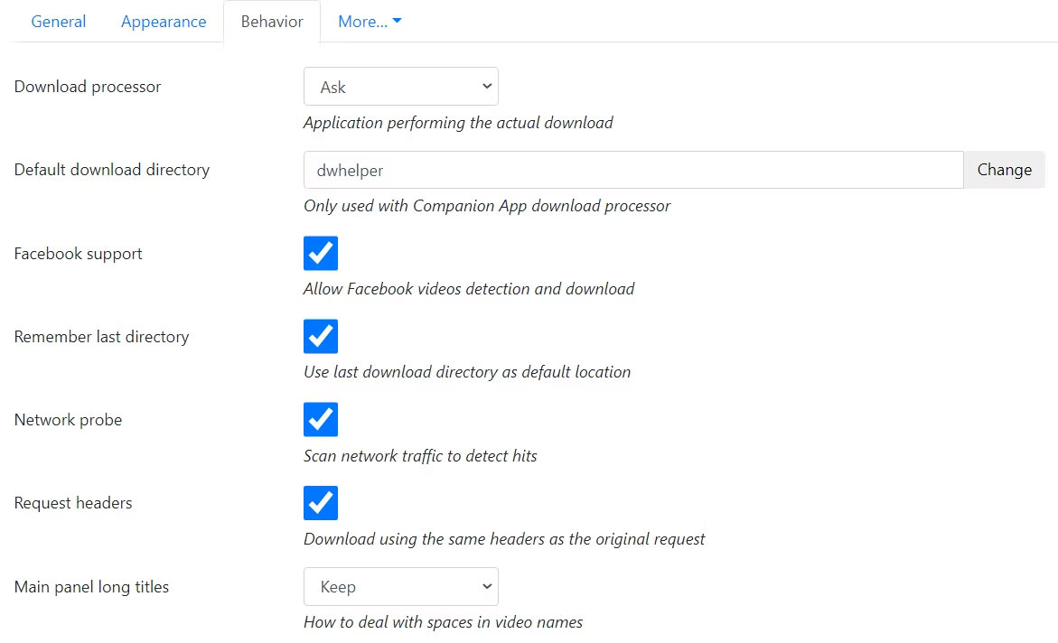 Video DownloadHelper