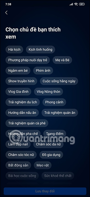 Chọn Zalo Video bạn quan tâm