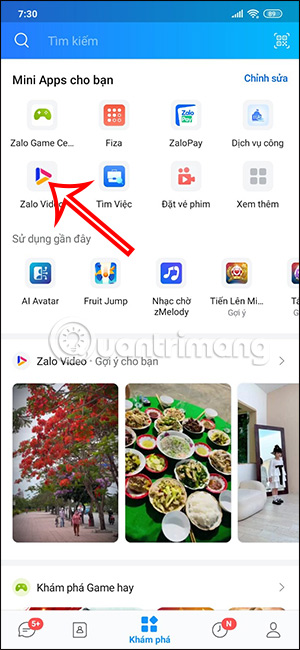 Kênh video Zalo Video