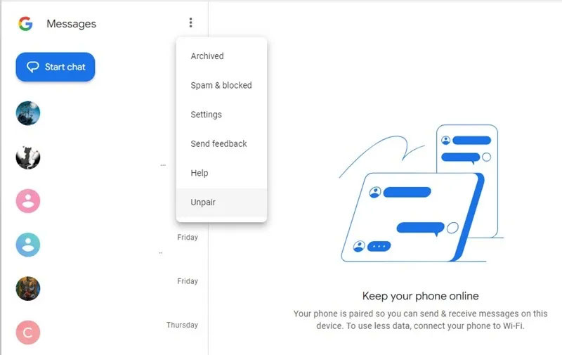 Điều hướng đến Google Voice