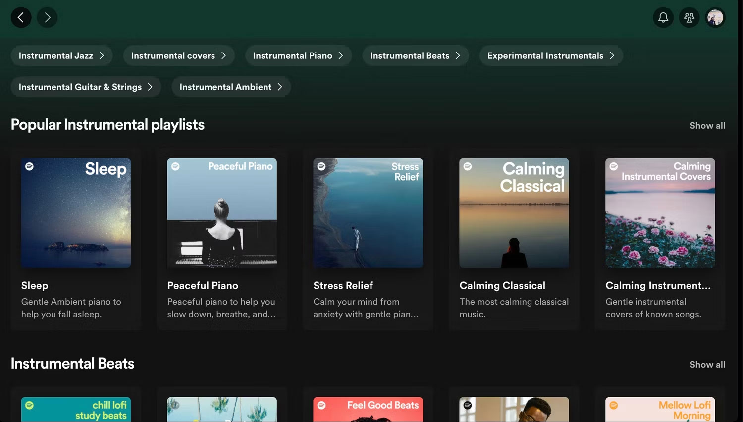 Tính năng khám phá ứng dụng Spotify