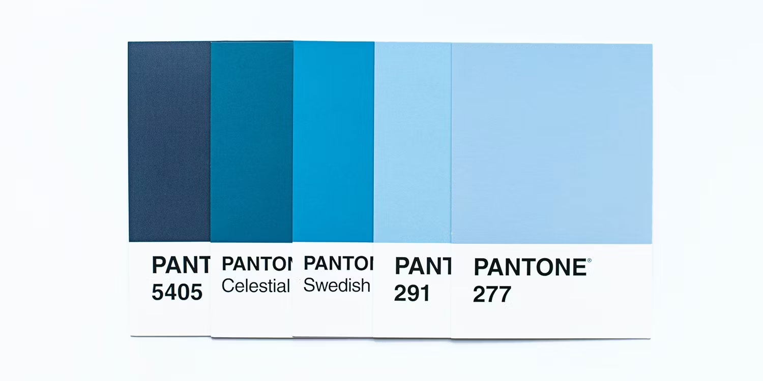 Sắc thái xanh trong Pantone