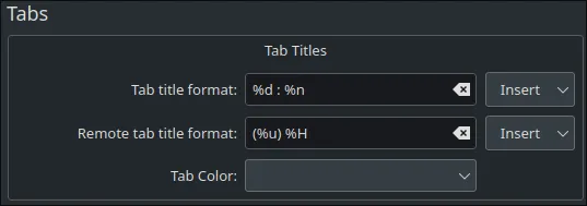 Phần Tabs