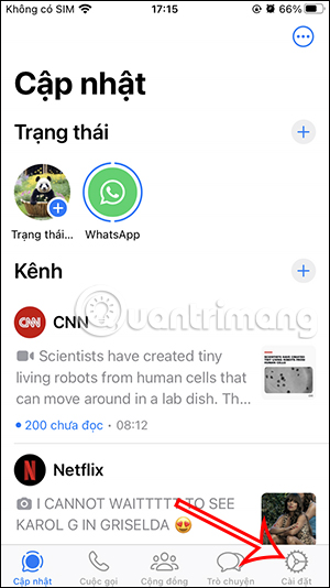 Cài đặt WhatsApp