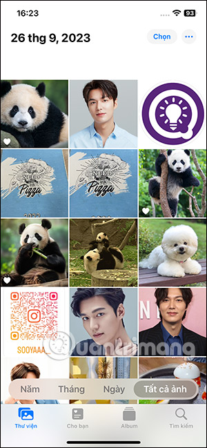 Album ảnh trên điện thoại