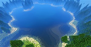 Chuyện lạ bên dưới một hồ nước trong Minecraft