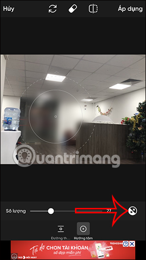 Đảo vùng làm mờ làm nét cho ảnh
