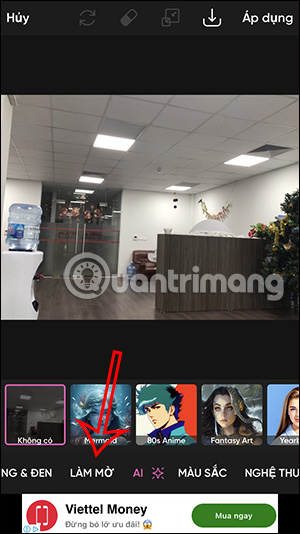 Hiệu ứng làm mờ ảnh trên PicsArt