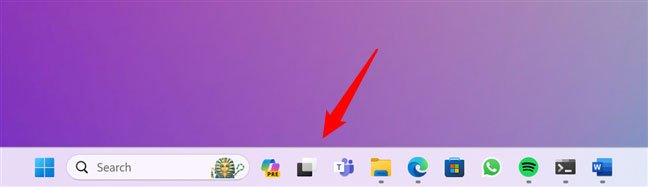 Nút Task View trong Windows 11