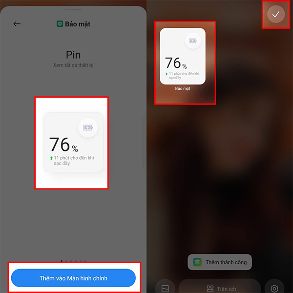 Tiện ích trên điện thoại Xiaomi