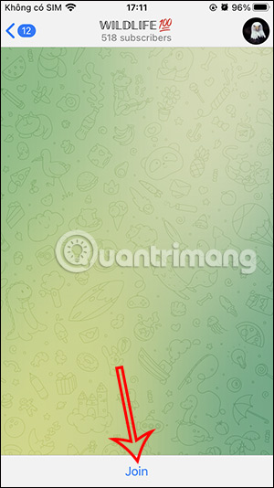 Tham gia kênh Telegram