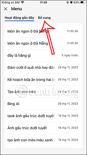Truy cập plugin trên Bing