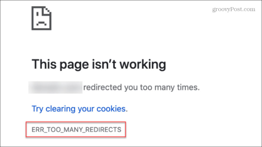 Lỗi Google Chrome Err_Too_Many_Redirects