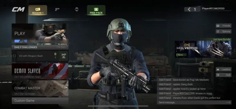 Vũ khí và phụ kiện của Combat Master