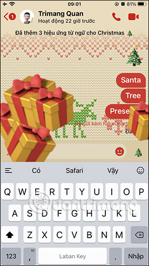 Hiệu ứng trên Messenger
