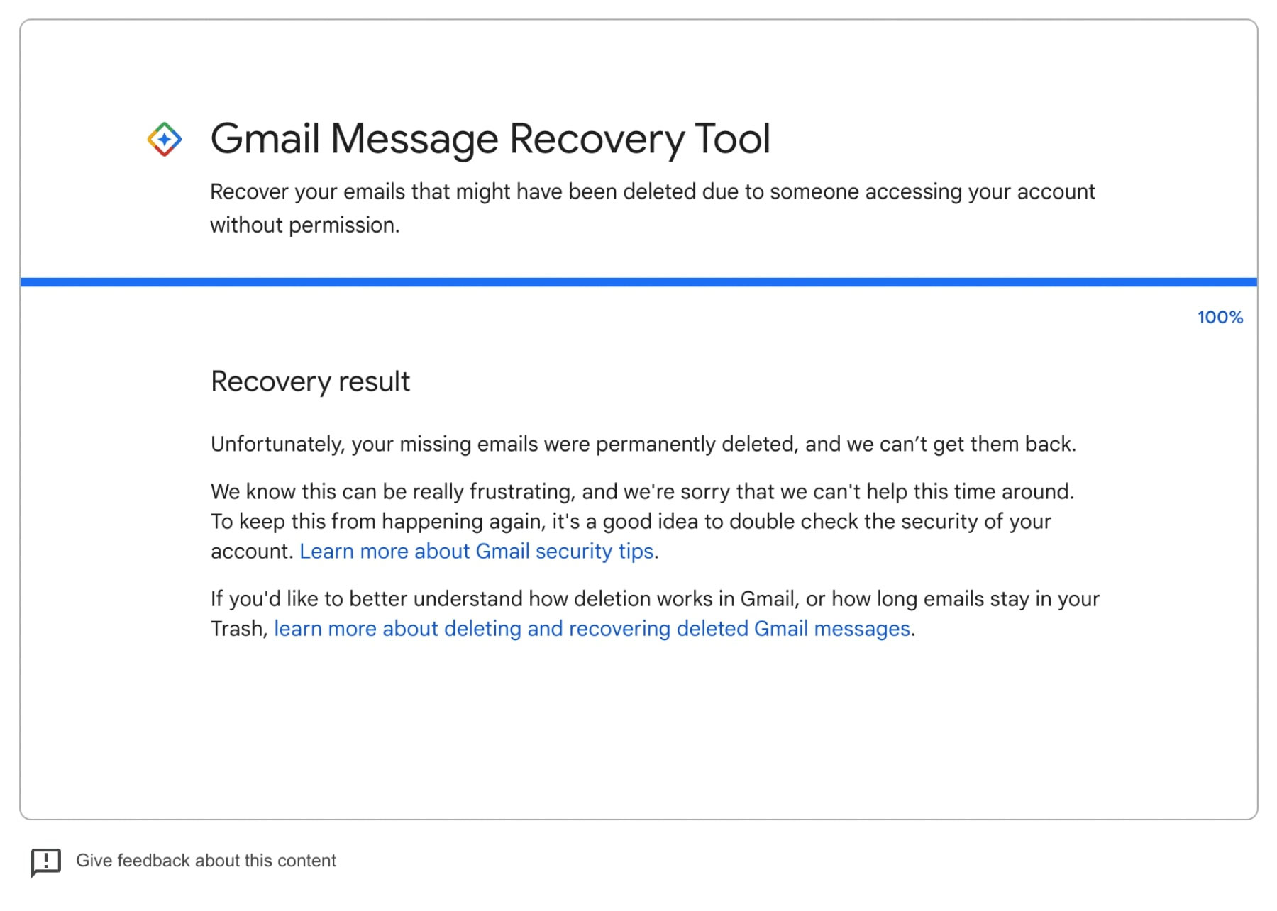 Khôi phục email trong Gmail