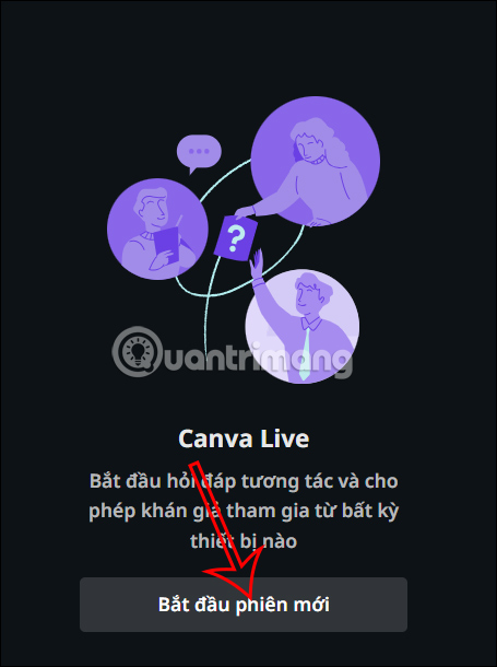 Bắt đầu thuyết trình online trên Canva