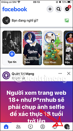 Tùy chỉnh tài khoản Facebook