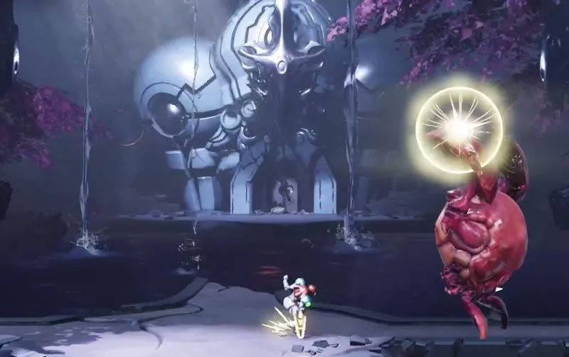 Game Metroid Dread trên Nintendo Switch.