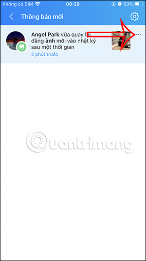 Tùy chọn thông báo nhật ký
