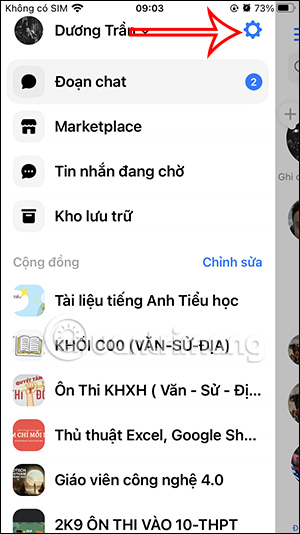 Cài đặt Messenger