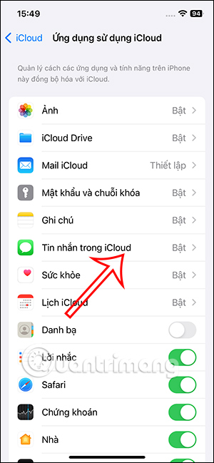 Tin nhắn trong iCloud