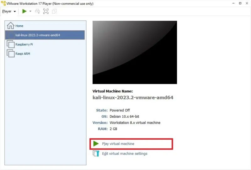 VMware chạy máy ảo được nhập