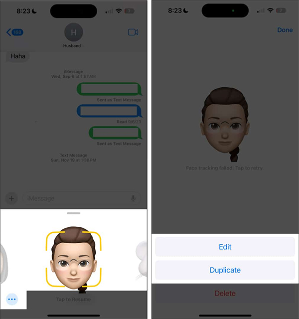 Chỉnh sửa memoji trong iPhone 