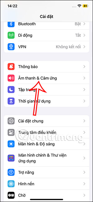 Âm thanh & Cảm ứng iPhone