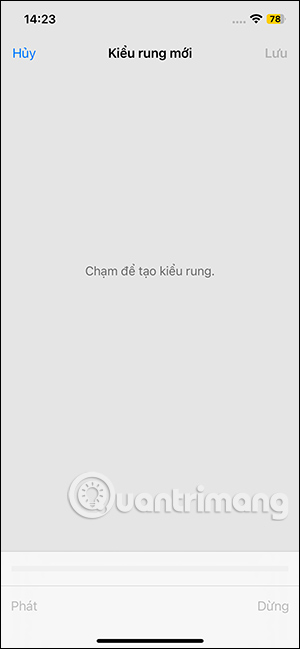 Tạo kiểu rung mới cho iPhone