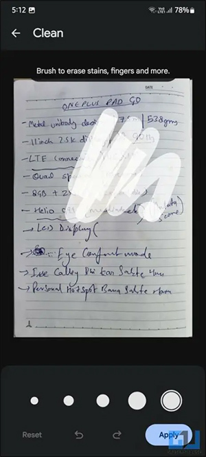 Xóa vết bản trong tài liệu trên Google Drive