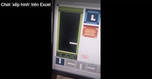 Chơi ‘xếp hình’ trên Excel 