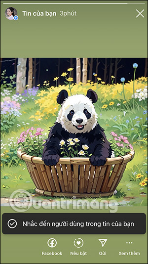 Tag tên tài khoản Instagram vào Story