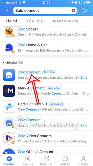 Zalo Connect