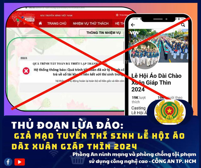 Lừa đảo cuộc thi áo dài