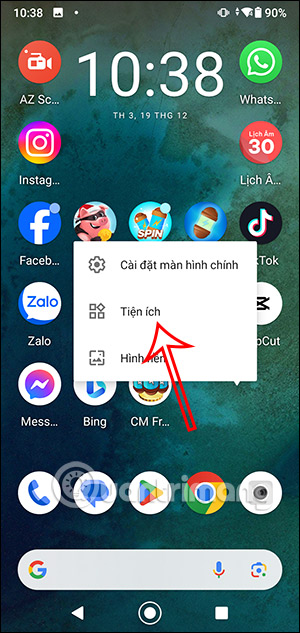 Thêm tiện ích cho điện thoại
