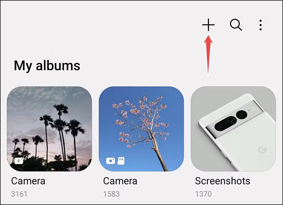 Tạo album trên Samsung