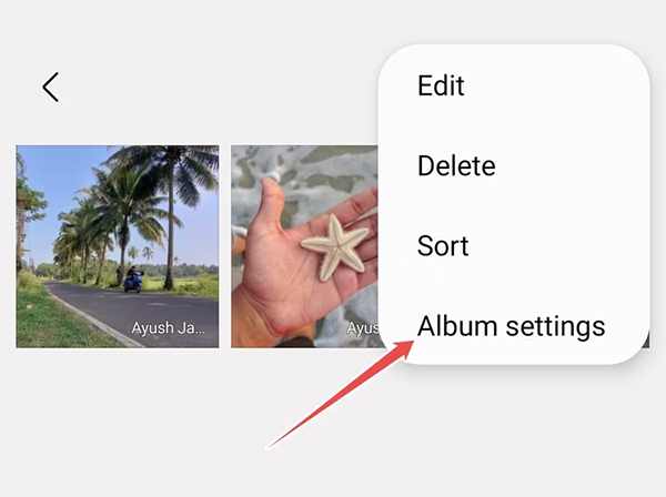 Cài đặt album chia sẻ trên Samsung