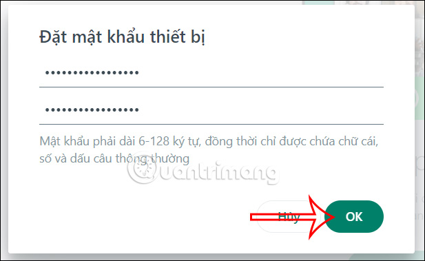 Mã khóa màn hình WhatsApp web