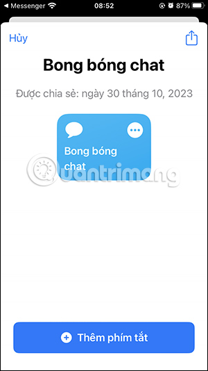 Mở link bằng trình duyệt trên điện thoại