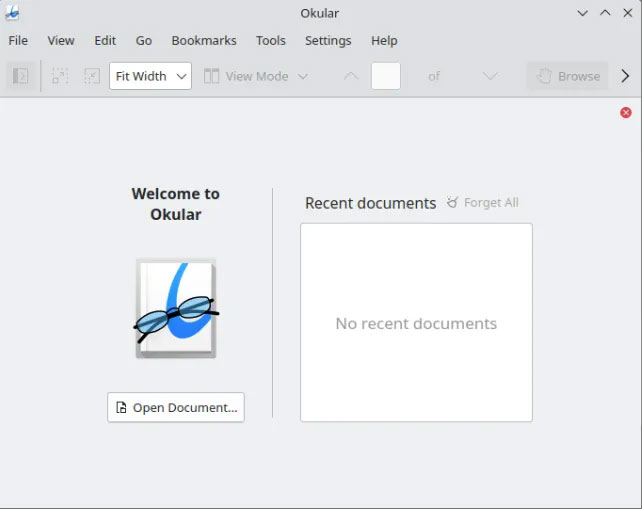 Okular, trình đọc tài liệu mặc định cho KDE.