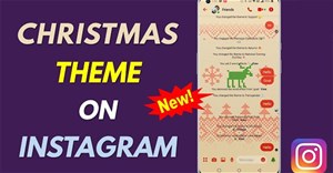 Cách cài giao diện Noel động cho tin nhắn Instagram