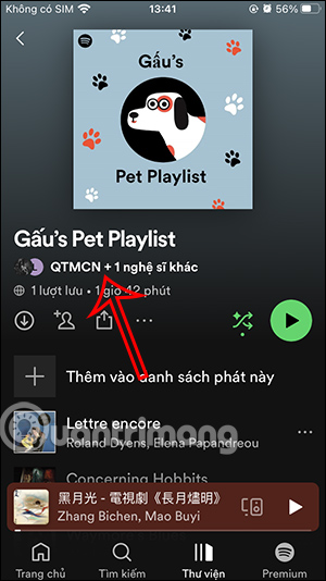 Người tham gia playlist cộng tác Spotify