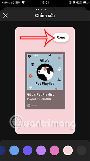 Lưu giao diện playlist cộng tác